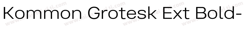 Kommon Grotesk Ext Bold字体转换